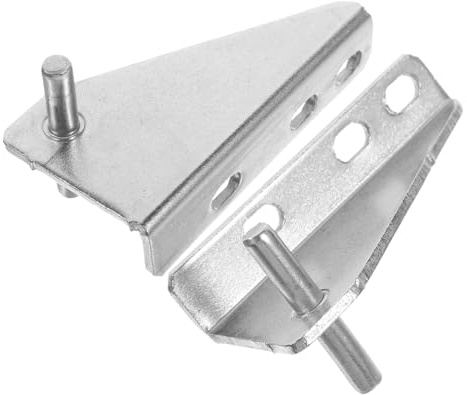 SHOWERORO 2pcs Stainless Steel Refrigerator Hinge with Rubber Cap Professional Freezer Door Hinge Replacement Spacing for Quiet Operation Anti-rust Fridge Supply Easy Installation