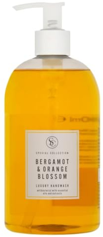 Bizzal Sainsbury's Special Collection Bergamot & Orange Blossom Luxury Hand Wash, Essential Oils and Extracts, 500ml