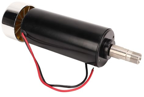 HWGING 52 Mm ER11 Spindelmotor, Luftgekühlter CNC-Motor für Fräs- und Graviermaschine, DC48 V, 500 W, 12000 U/min, 600 MN.m, Schwarz