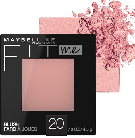 MAYBELLINE Fit Me Blush, Mauve - 0.16 oz. (4.5 g), Powder, Sheer, Pink, Palette