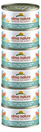 almo nature Megapack Katzenfutter nass - Forelle und Thunfisch- 6er Pack (6x70g)