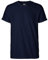 Neutral Mens Roll Up Sleeve T-Shirt, Größe:L, Farbe:Navy