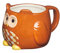 KitchenCraft Painted Ceramic Novelty Owl Mug, 450 ml (16 fl oz) - Brown