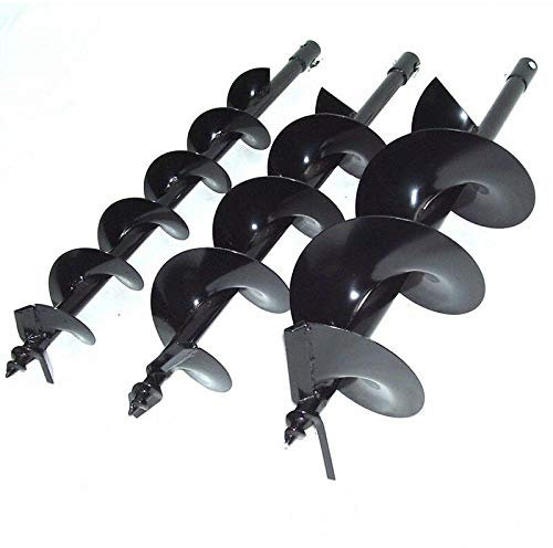 WUPYI2018 3 pieces drill augs, auger for petrol earth drill, 4/6/8 inch, for planting trees