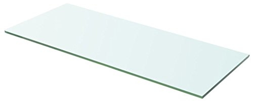 Tidyard Shelf Panel Glass Clear Multiple Sizes Toughened Strong and Durable for Shower Bath as Brackets 60x20 cm