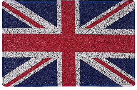 Nicoman Fußmatte mit Flagge, Britisches Schild, Royal Army Navy RAF MOD Family (60 x 40 cm, Union Jack)