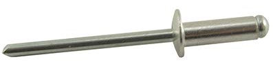 Wurko - Caja 500 remaches acero cabeza aluminio 4,8x12 mm