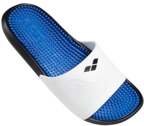 ARENA Marco Ciabatte Piscina Donna Uomo Unisex, Ciabatte da Mare e Piscina Ammortizzate, Sandali con Soletta Morbida Massaggiante e Ottimo Grip sulle Superfici Bagnate