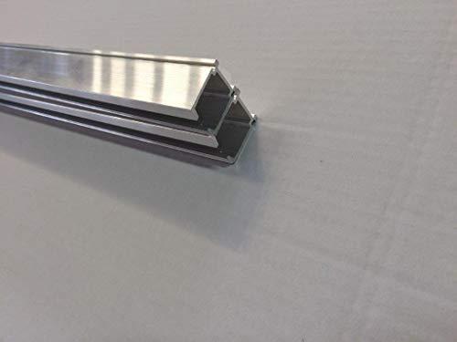 CM. 200 BINARIO DUPLEX KIT PER PORTA DOPPIA ANTA SCORREVOLE per LEGNO KG. 120