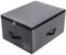 Panier de rangement pliable avec couvercle diviseur, poignées, couvercle à fermeture éclair, couvertures, vêtements, couettes, boîte de rangement pour chambre à coucher, étagère de placard, noir gris