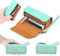 【Phantasy】Hochwertige Schutzhülle aus NAPPA Leder für IQOS 3 / IQOS 3 Duo / IQOS2.4 / IQOS2.4 Plus, Etui aus Leinen und PU-Leder, Organizer Iqos, Abdeckung/Zigarettentasche für IQOS (Grün-Tiffany)