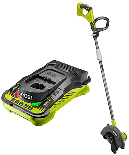 Ryobi RY18EGA-0 18V ONE+ Cordless 22cm Edger (Bare Tool), 18 V & RC18150 18V ONE+ Cordless 5.0A Battery Charger