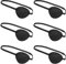 LATRAT 6-teiliges Augenschutz, Cosplay, Auge, Pirat, verstellbar, für Kinder und Erwachsene, Amblyopie, Strabismus, Augenklappe (schwarz)