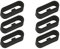 6 Uhrenarmband Schlaufe,20mm Verschlussring kompatibel mit Garmin Vivoactive 3 armband/Forerunner 245/645 und Vivoactive 3 Music/Venu/Vivomove/Vivomove 3/Fenix 6S/5S usw, schlaufen