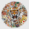 Tiger Stickers for Laptop (50 PCS),Gift for Children Teens Adults Girl Boys,Waterproof Animals(Tiger) Stickers for Water Bottle,Vinyl Stickers for Journal,Dairy,Scrapbook,Skateboard
