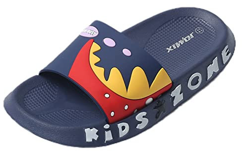 JOMIX Ciabatte Mare Bambino Ciabatte Bambina Estive Ciabatte Piscina Bambini Ciabatte Gomma da Spiaggia Ragazzi SP8240 (Navy, 24)