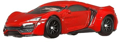 Hot Wheels Fast and Furious Die Cast Modellauto W Motors LYKAN HYPERSPORT Maßstab 1:64 - Länge 7 cm - HNW49