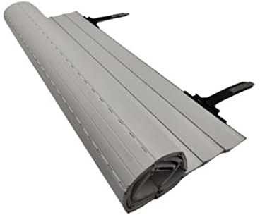 Persiana Enrollable de Aluminio Curva a Medida - Dispone de Aislante térmico, Ultraligera y Resistente a Intemperie (Ancho de 50 cm a 149 cm Alto de 50 cm a 149 cm)