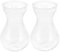 2pcs Hyacinth Vase Clear Light Bulbs Mini Pots Mini Clear Vase Pots for Plants Wedding Decorations for Ceremony Simple Style Container Glass Water Pot Unique