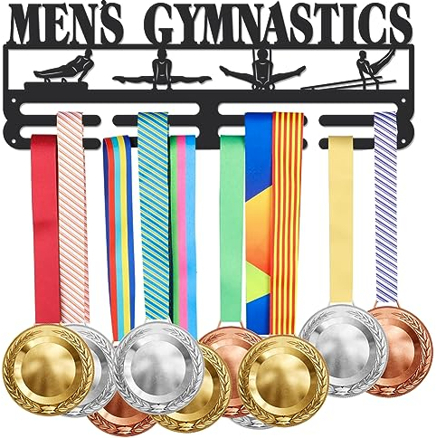 SUPERDANT Herren Gymnastik Medaillenhalter Pauschenpferd Barren Medaillenaufhänger Wandaufbewahrung Auszeichnungsaufhänger Für Turner Medaillen Präsentationsständer Metallständer Kann Etwa 10kg