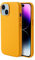 Zoof Genuine Leather Case for iPhone 15 (6.1 inch) Top Litchi Grain Leather Magnetic Phone Case- Compatible with Magsafe - Yellow