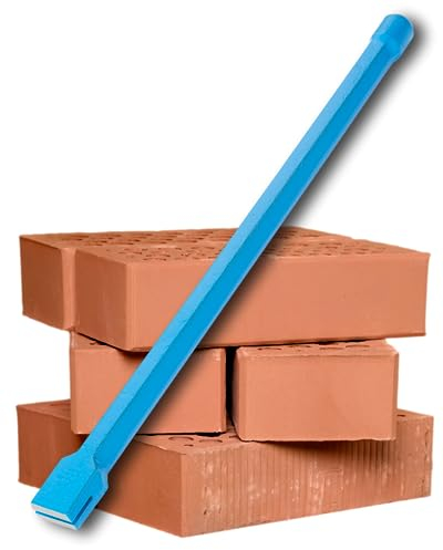 Long Handle 1 Scutch Chisel - by Footprint. Superior Strength Drop Forged High Carbon Steel. Essential Builders Hand Tools for a Builder, Bricklayer or Stone Mason.