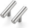 Ravinte 5 Pack Kitchen Cupboard Handles Brushed Nickel Wardrobe Handles 50mm Overall Length T Bar Cupboard Handles Bathroom Handle Furniture Drawer Pulls, UKT50LS5
