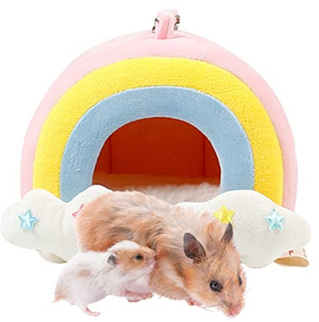 Warmes Bett für kleine Haustiere, warmes Bett für Haustiere | Haustier Meerschweinchen Teppich Igel Hund Katze Baumwolle Plüsch weich bequem für kleine Katzen
