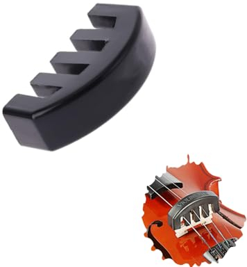 Changyeah Violine Schalldämpfer,elektrische akustische Violine Teile,Gummischalldämpfer Gummi,Violine Dämpfer für Violine Musikinstrumente Zubehör