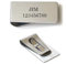 Pinza de billete personalizable, de acero inoxidable, pinza para billetes, pinza de billete personalizada para hombre y mujer, plata, pinza para billetes, talla única, clásica, plata, modelo