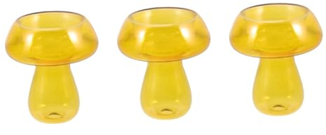 OUNONA 3stücke Romantischer Kerzenhalter Für Zuhause Bunter Stabiler Pilz-kerzenständer Für Festlichkeiten Und Dekoration Für Weihnachten Und Hochzeiten