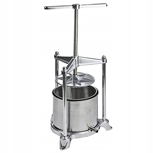 La zappa Torchietto premitutto in Inox e Alluminio, adatto come pressa per liquore, frutta ed olive (1,5 lt)