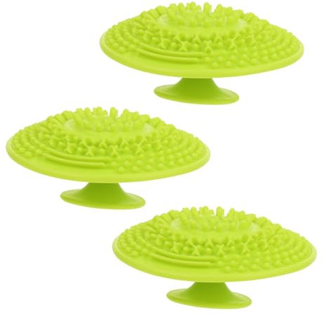 Mikinona 3pcs Silicone Makeup Brush Cleaning Mat Efficient Scrubber for Quick Cleaning for Home Salon Use Convenient Cup Design for Fixed Placement
