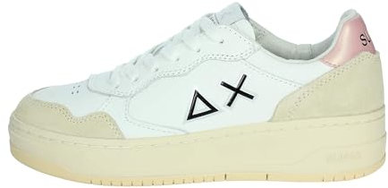 SUN68 Sneakers Donna Basse con Platform Z44234 0131 Basket Love Lady Taglia 37 Bianco