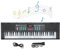 Tastiera per pianoforte a 61 tasti, Piano Electrico, strumento per pianoforte a tastiera 61 tasti elettrico digitale multifunzionale con microfono MQ6186 per bambini principianti
