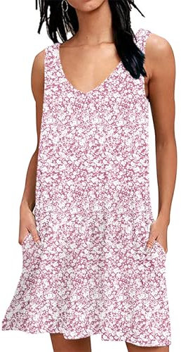 AUSELILY Robe d'été, ample, pour femmes, plage, XL