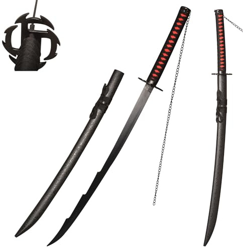 Claymeur 104 cm Kurosaki's Tensa Zangetsu Version 2 Samurai Schwert Anime Katana für Cosplay, Sammlung