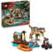 LEGO Jurassic World Huida por el Río y T. Rex a la Caza - Figura de Dinosaurio de Juguete Interactivo, Barco, Quad y 2 Minifiguras - Regalo de Cumpleaños para Niños y Niñas de 5+ Años 76975