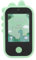 Lettore MP3, Fotocamera digitale 1080P 48MP, Schermo touch IPS da 2,8 pollici, Lettore musicale MP3 Telefono per bambini con fotocamera per selfie, Altoparlante HiFi (GREEN)