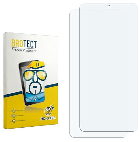 BROTECT Schutzfolie für Xiaomi Poco F7 | 2 Stück Transparenter Displayschutz Made in Germany Klare Displayschutz-Folie Clear Einfache Montage Case-Friendly