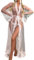 2025 - Robe sexy en tulle - Lingerie longue - Chemise de nuit - Peignoir de nuit - Plume - Robe de mariée - Lingerie sexy pour femme enceinte, Blanc., L
