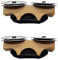 Reinscer Holzfarbene Fingerglocken, Percussion-Zubehör für Cajon, Djembe, Trommel