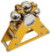 Young Wolf Desk Fidget Toys for Ferris Wheels Spinner Metal Cool Gadgets EDC ADHD Tools Cool-Stuff Stress Relief for Reduce Pressure (Golden)