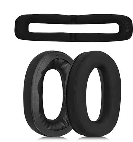 GSP300 Ersatz-Ohrpolster, geeignet für Sennheiser GSP301 GSP302 GSP303 GSP350 GSP370 GSP 300 301 302 303 350 370 Kopfhörer (schwarzes Kühlnetz, 1 Set)