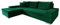 Mirjan24 Ecksofa Bangkok Mini, Moderne Eckcouch mit Schlaffunktion und Bettkasten, Ecksofa für Wohnzimmer, Gästezimmer, Couch L-Form, Wohnlandschaft (Magic Velvet 2225)