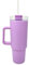 SHOP-STORY Mug Thermique 1100ml avec Paille et Poignée - Tasse Isotherme avec Couvercle Étanche, Boissons Chaudes et Froides, Grande Capacité - Couleur Violet