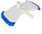 Outil de nettoyage de piscine avec brosses latérales, 35,6 cm, nettoyage efficace des murs, coins et pentes