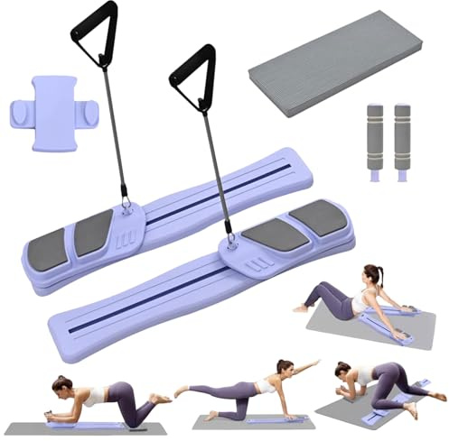 Pilates Reformer - Pilates Gerät Für Home Workout Und Training Zuhause - Tragbares Fitnessgerät Für Yoga Workout Gym Training Frauen Cardio Und Stärkung
