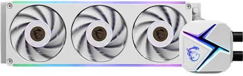 MSI MAG CORELIQUID C360 V2 White - AIO ARGB CPU Liquid Cooler - 397 mm Radiator - LGA 1700 Ready - Triple 120 mm ARGB PWM Fans, White