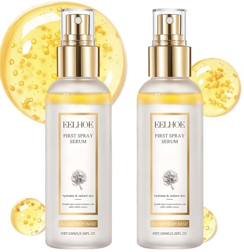 Weißer Trüffe Spray Serum Mist,Toner Feuchtigkeitsspendendes | GesichtsSprühen,Korean Skincare,Antioxidativem Anti-Aging Wasser Öl Spray Verbesserung der Hautstruktur,Hydratation-100 ml*2